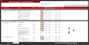 Microsoft Excel Template – Project Management