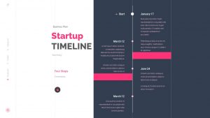 PowerPoint Template – Company Pitch – Blue and Pink
